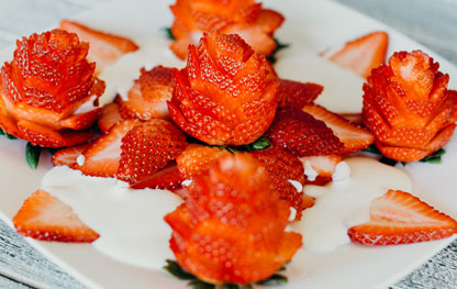 Fresas con Crema
